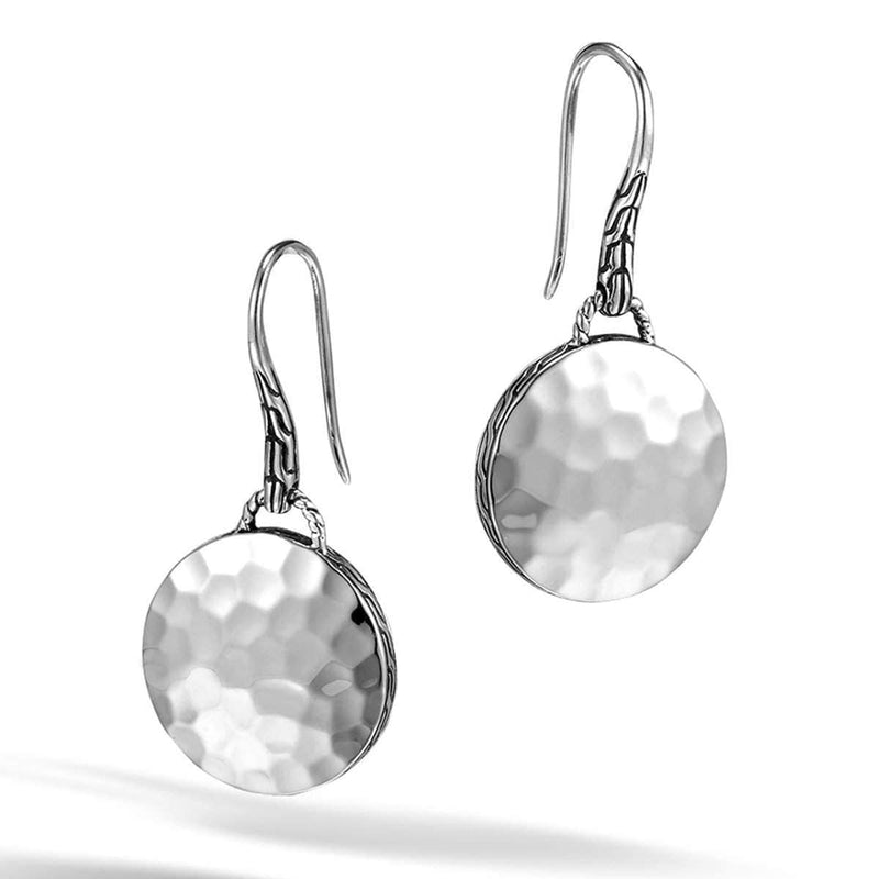 Dot Silver Round Drop Earrings - EB7154-John Hardy-Renee Taylor Gallery