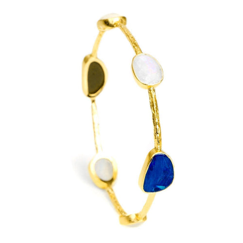 Double Trouble 22k Gold Plated Bangle - G8000B-MIX3-Nina Nguyen-Renee Taylor Gallery