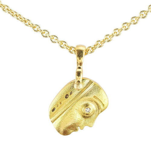 18K Till We Have Faces Diamond Pendant & Chain - M-130D-Alex Sepkus-Renee Taylor Gallery