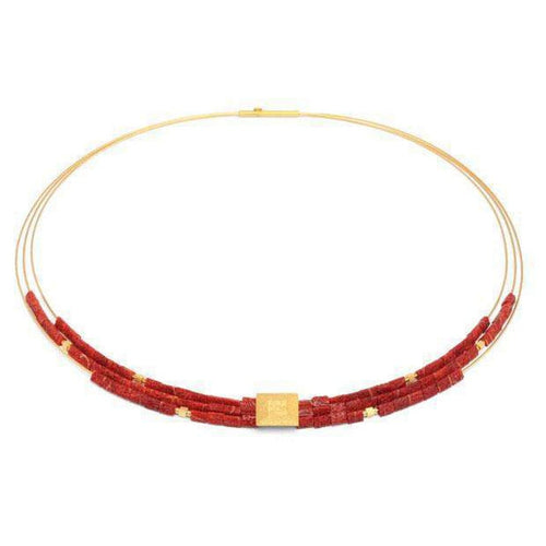 Efinia Red Stone Necklace - 85090296-Bernd Wolf-Renee Taylor Gallery