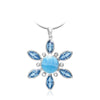 Elsa Necklace - Nelsa00-00-Marahlago Larimar-Renee Taylor Gallery