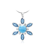 Elsa Necklace - Nelsa00-00-Marahlago Larimar-Renee Taylor Gallery