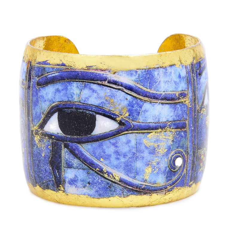 Eye of Horus 2" Gold Cuff - AC166-Evocateur-Renee Taylor Gallery