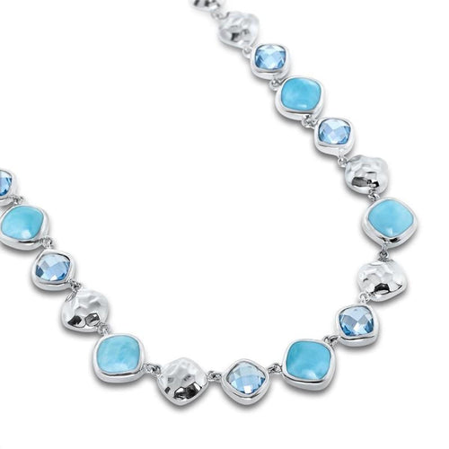 Faceta Necklace - Nface00-00-Marahlago Larimar-Renee Taylor Gallery