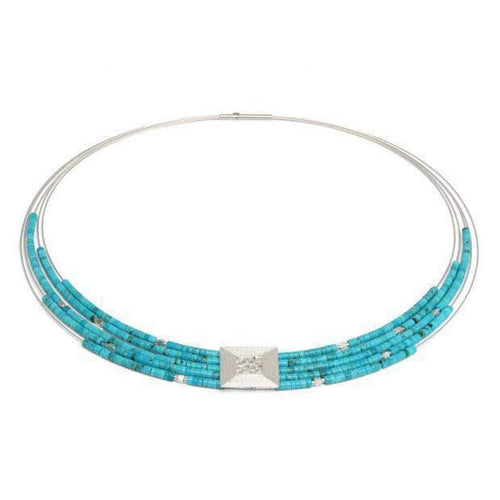 Felia Turquoise Silver Necklace - 85091254-Bernd Wolf-Renee Taylor Gallery
