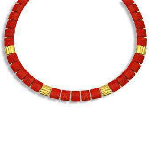 Festival Red Stone Necklace - 84862296-Bernd Wolf-Renee Taylor Gallery