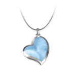 Floating Heart Necklace - Nfloa00-ch-Marahlago Larimar-Renee Taylor Gallery