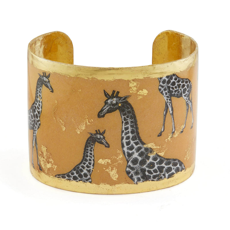 Giraffe Dreams 2" Gold Cuff - HS152-Evocateur-Renee Taylor Gallery