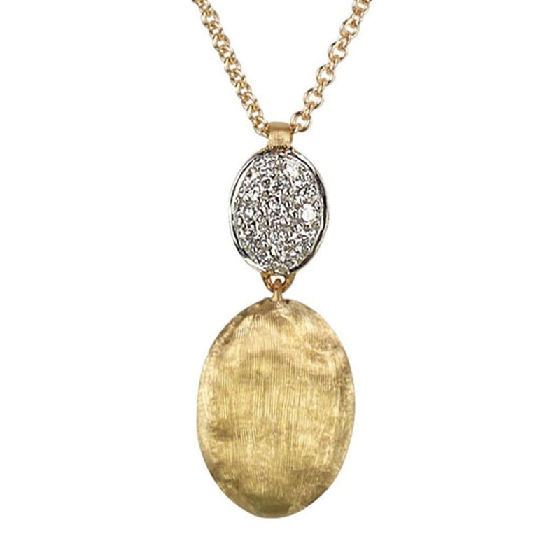 18K Siviglia Diamond Necklace - CB1690 B YW 16.5"-Marco Bicego-Renee Taylor Gallery