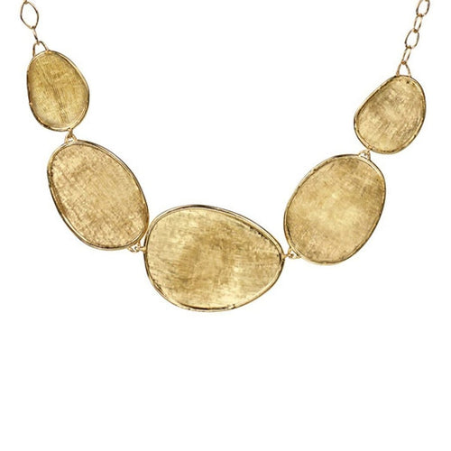 18K Lunaria Graduated Necklace - CB1779 Y 02 16.5"-Marco Bicego-Renee Taylor Gallery
