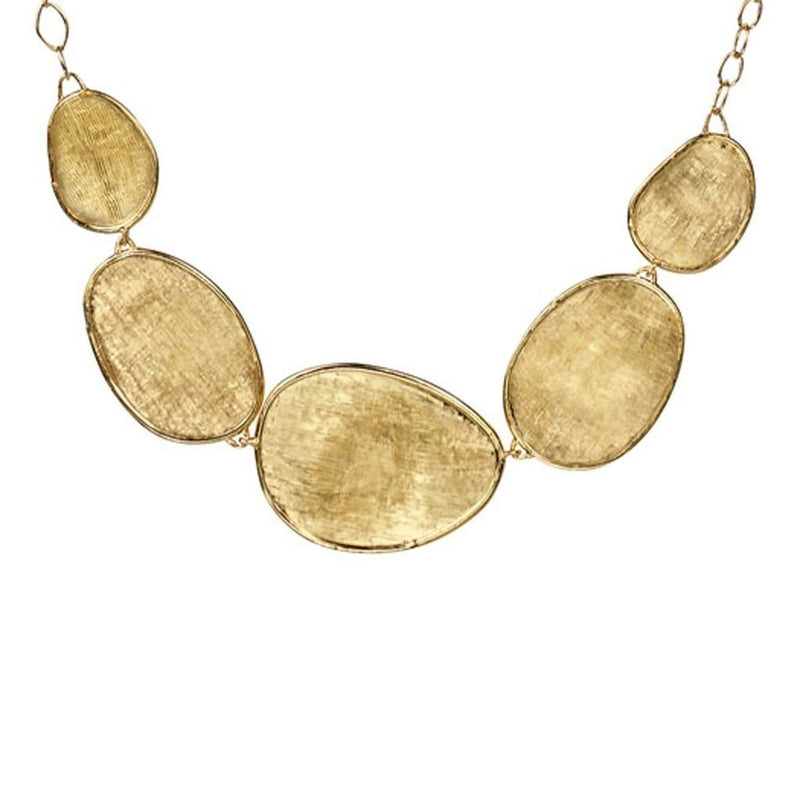 18K Lunaria Graduated Necklace - CB1779 Y 02 16.5"-Marco Bicego-Renee Taylor Gallery