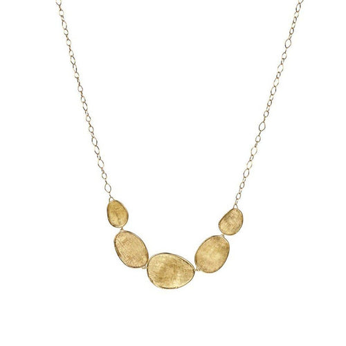 18K Lunaria Graduated Necklace - CB1779 Y 02 16.5"-Marco Bicego-Renee Taylor Gallery