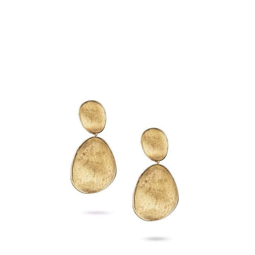 18K Lunaria Large Double Drop Earrings - OB1347 Y-Marco Bicego-Renee Taylor Gallery