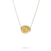 18K Lunaria Horizontal Pendant Necklace - CB1770 Y 16.5"-Marco Bicego-Renee Taylor Gallery