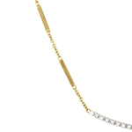 18K Goa Diamond Bar Necklace - CG713 B YW 16"-Marco Bicego-Renee Taylor Gallery