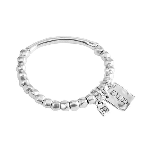Healthy Sterling Silver Plated Bracelet - PUL1209MTL0000M-UNO de 50-Renee Taylor Gallery