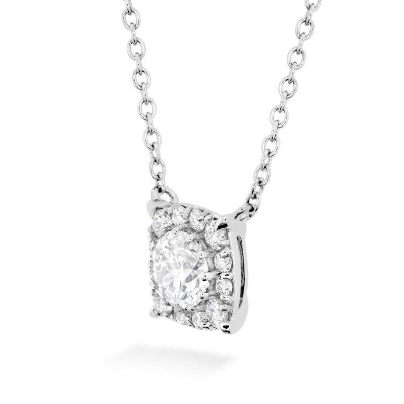 HOF Custom Halo Diamond Pendant - HFPHOFCH00258W-Hearts on Fire-Renee Taylor Gallery