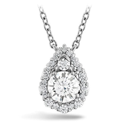 HOF Teardrop Halo Diamond Necklace - HFPHTRDH00608W-Hearts on Fire-Renee Taylor Gallery