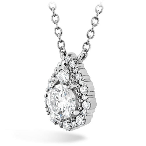 HOF Teardrop Halo Diamond Necklace - HFPHTRDH00608W-Hearts on Fire-Renee Taylor Gallery