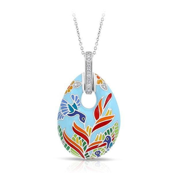 Hummingbird Sky Blue Pendant-Belle Etoile-Renee Taylor Gallery