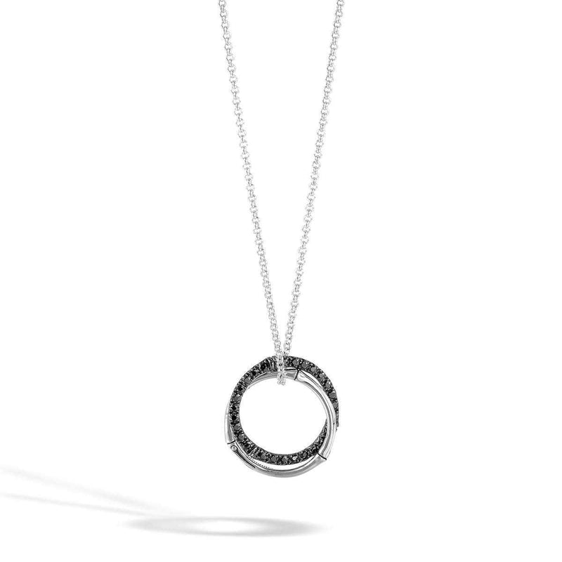 interlink black sapphire pendant necklace nbs58964bls john