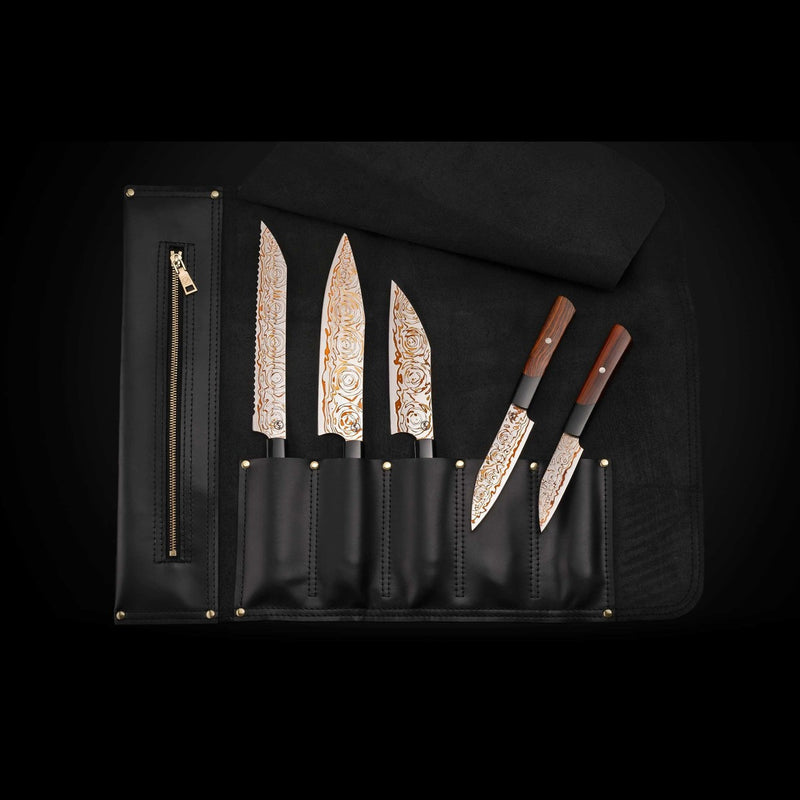 William Henry Kultro Gourmet Ebony Kitchen Knife Set