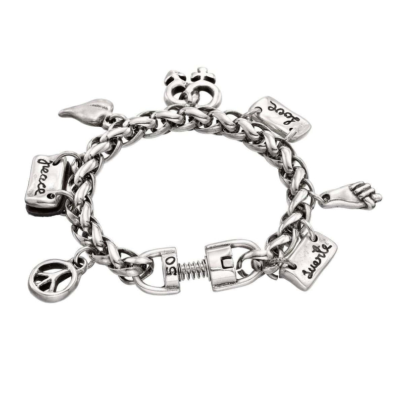 Lakilov Sterling Silver Plated Bracelet - PUL1290MTL0000M-UNO de 50-Renee Taylor Gallery