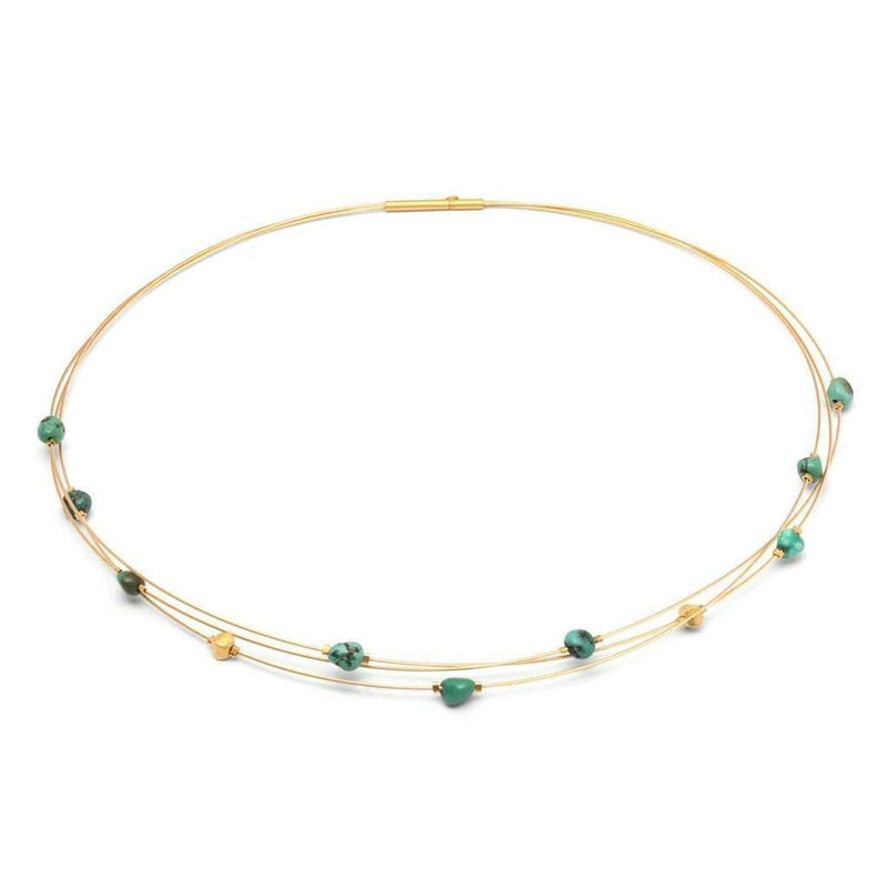 Lapona Green Turquoise Necklace - 85336356-Bernd Wolf-Renee Taylor Gallery