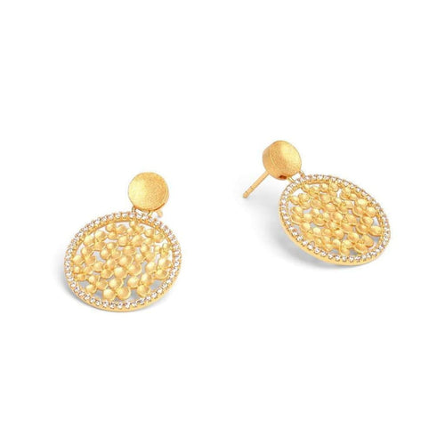 Leilana Zirconia Earrings - 15524156-Bernd Wolf-Renee Taylor Gallery
