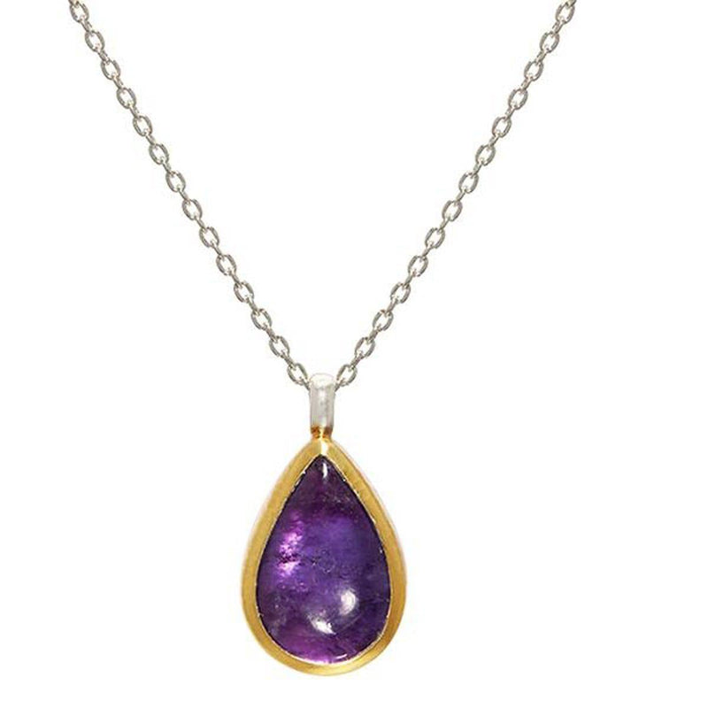 Limited Edition Amethyst Pendant Necklace - SCHN-LE-AM-DR-M-GF-GURHAN-Renee Taylor Gallery