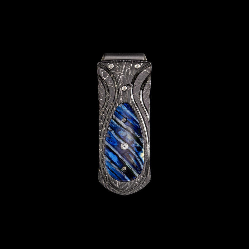 Zurich Blue Wave Limited Edition Money Clip - M3 BLUE WAVE-William Henry-Renee Taylor Gallery