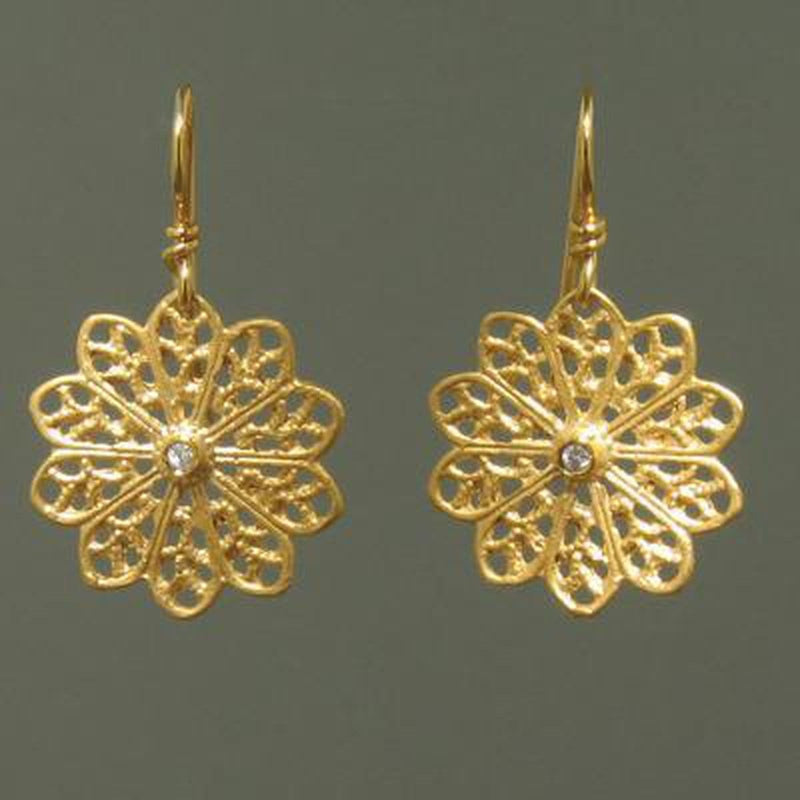 Marika 14k Gold & Diamond Earrings - MA1985-Marika-Renee Taylor Gallery