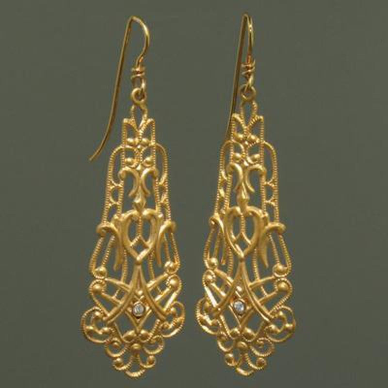 Marika 14k Gold & Diamond Earrings - M2008-Marika-Renee Taylor Gallery