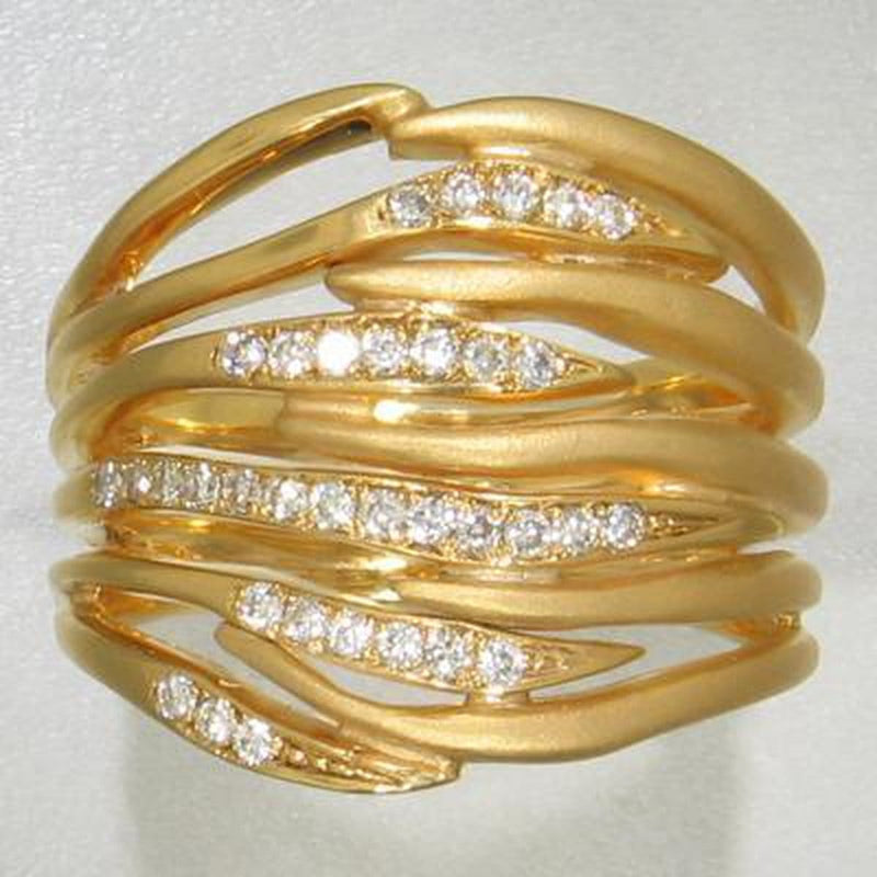 Marika 14k Gold & Diamond Ring - MA146-Marika-Renee Taylor Gallery