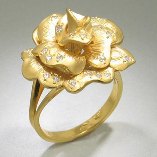 14K Gold & Diamond Ring - M157-Marika-Renee Taylor Gallery