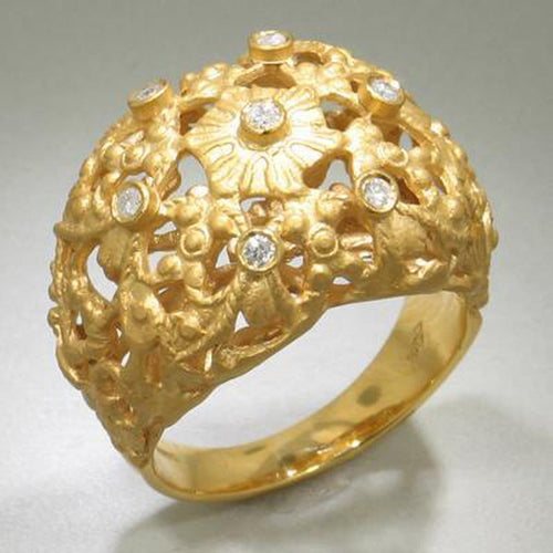 14K Gold & Diamond Ring - M3138-Marika-Renee Taylor Gallery