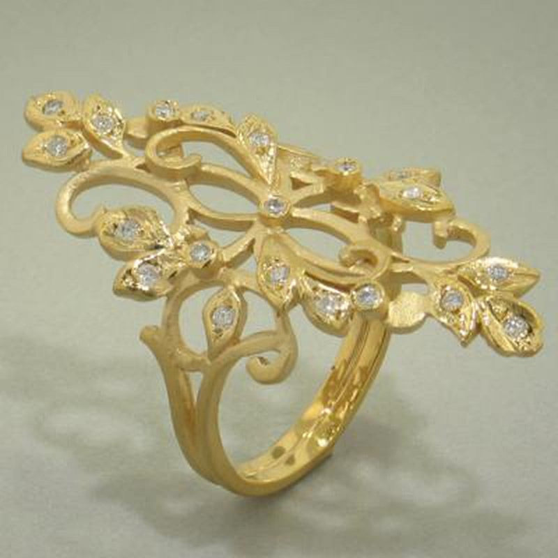 14K Gold & Diamond Ring - M3855-Marika-Renee Taylor Gallery