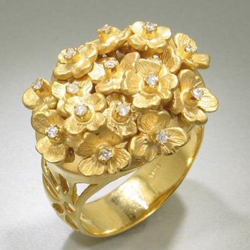 Marika 14k Gold & Diamond Ring - M457-Marika-Renee Taylor Gallery