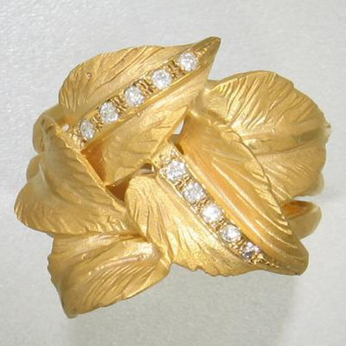 Marika 14k Gold & Diamond Ring - M591-Marika-Renee Taylor Gallery