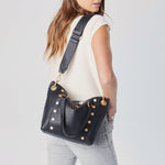 DANIEL MED - Black/Brushed Gold Red Zip-Hammitt-Renee Taylor Gallery