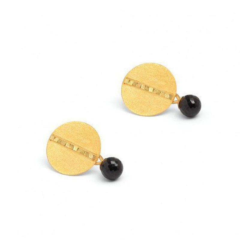 Mimas Black Spinel Earrings - 15575496-Bernd Wolf-Renee Taylor Gallery