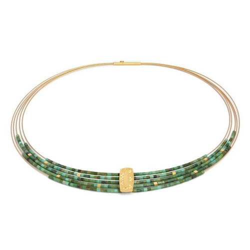Movena Green Turquoise Necklace - 84922356-Bernd Wolf-Renee Taylor Gallery