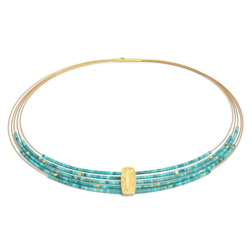 Movena Turquoise Necklace - 84922256-Bernd Wolf-Renee Taylor Gallery
