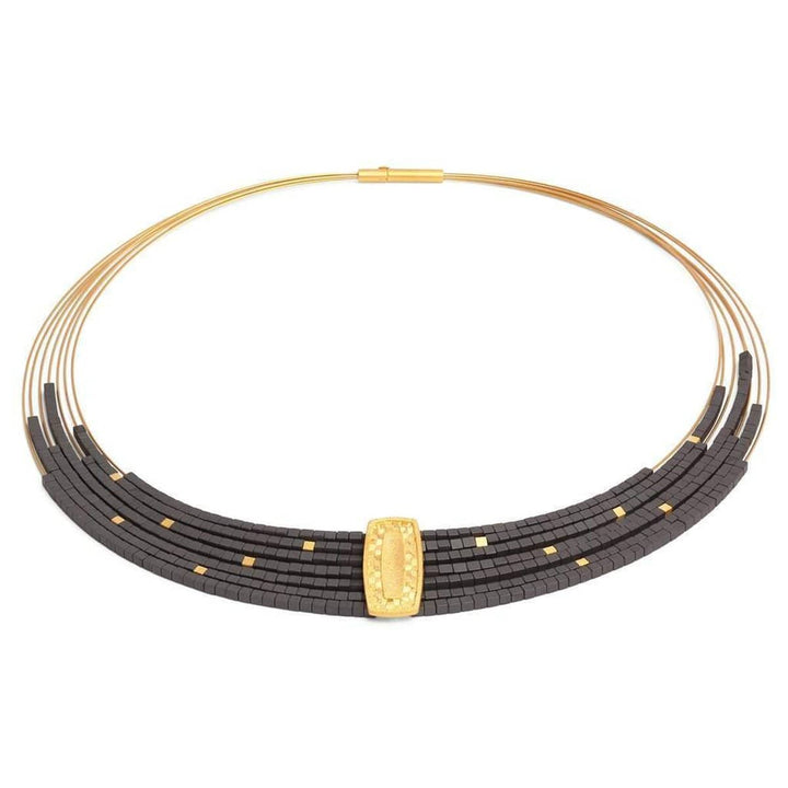 Moveno Hematite Necklace - 85429276-Bernd Wolf-Renee Taylor Gallery