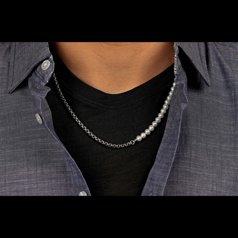 Men's Frost Line Necklace - NKP1-William Henry-Renee Taylor Gallery