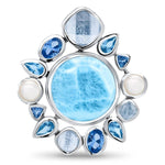 Olympia Necklace - Nolym00-00-Marahlago Larimar-Renee Taylor Gallery