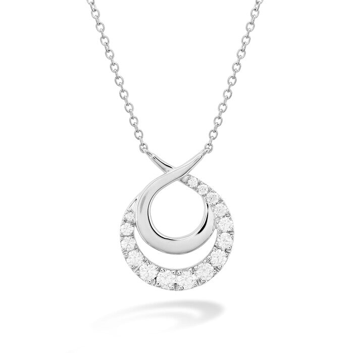 Optima Double Circle Diamond Necklace - HFNOPC00758Y-Hearts on Fire-Renee Taylor Gallery