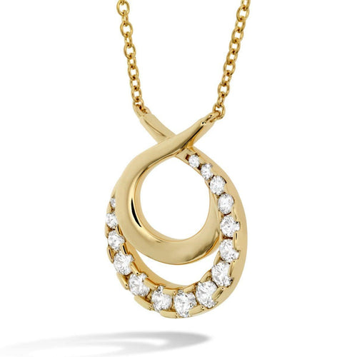 Optima Double Circle Diamond Necklace - HFNOPC00758Y-Hearts on Fire-Renee Taylor Gallery