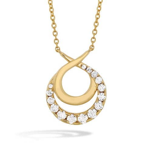 Optima Double Circle Diamond Necklace - HFNOPC00758Y-Hearts on Fire-Renee Taylor Gallery