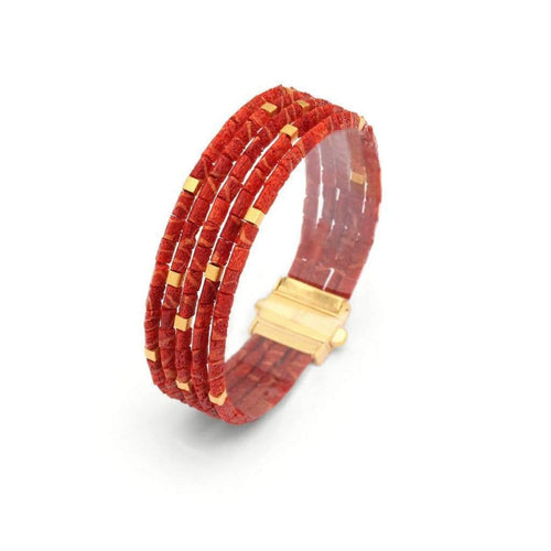 Orfi-M-Ar Red Coral Bracelet - 61572296-Bernd Wolf-Renee Taylor Gallery